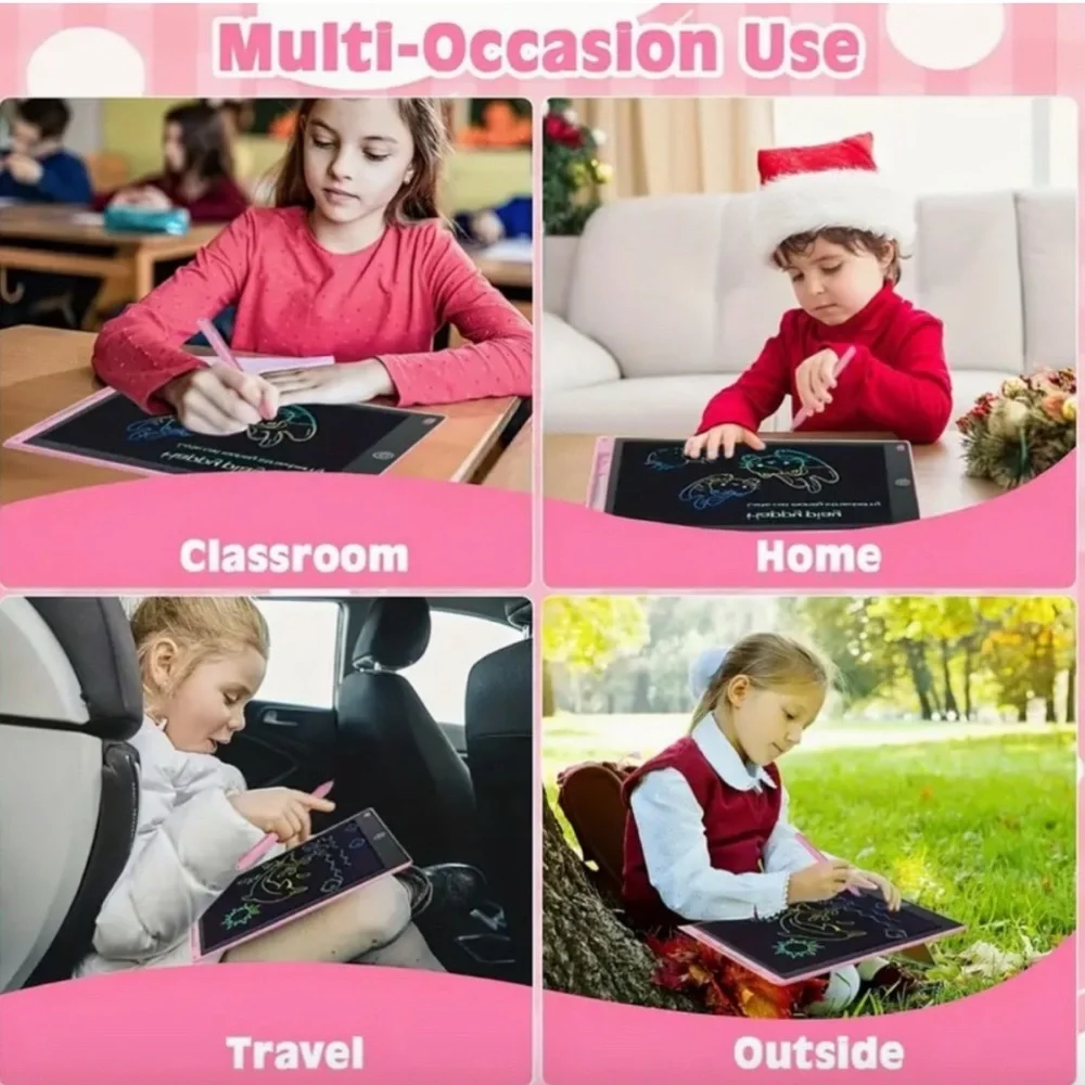 LCD Writing Tablet set of 2 (blue & red )